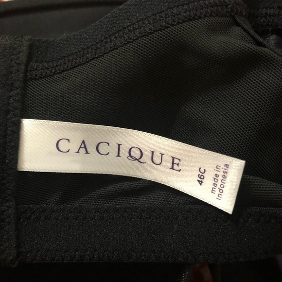 NWT CACIQUE Sexy Smooth Microfiber Boost Balconette Bra Size 46C - Picture 5 of 6